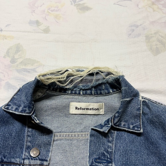 Reformation Medium Blue Denim Jacket - Picture 4 of 6